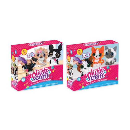 Assorted PlushCraft™ 3D Fabric Craft Mini Pack